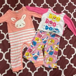 Baby girl jumpsuit and 2 piece